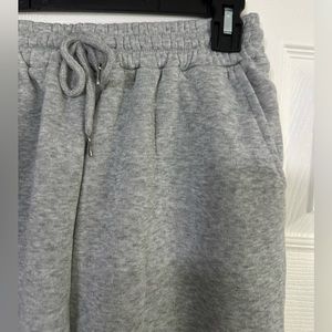 Solid Drawstring Waist Sweatpants